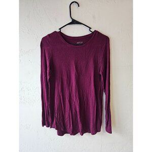 Apt 9 Essentials Long Sleeve Women's T Shirt Small